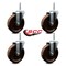 Service Caster 5 Inch High Temp Phenolic Wheel Swivel 58 Inch Threaded Stem Caster Set SCC-TS20S514-PHRHT-58212-4 - alternate 3
